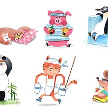 Animals. Un proyecto de Diseño de personajes, Diseño editorial, Educación e Ilustración tradicional de marta moreno - 02.02.2018