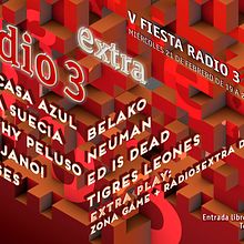 cartel de aniversario radio 3 extra de rne. 3D, and Traditional illustration project by jesus pamplona - 01.30.2018
