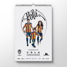Calendario Asindown Valencia CF 2018. Design, and Graphic Design project by CREATIAS Estudio - 02.02.2018