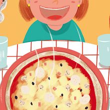 Superpizza. Character Design, and Traditional illustration project by Maria Monsonet - 03.15.2016