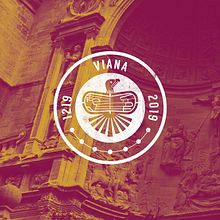 Concurso Logotipo VIII Centenario Fundación de Viana 1.219-2.019. Un proyecto de Br, ing e Identidad, Diseño y Diseño gráfico de Concepción Domingo Ragel - 02.02.2018