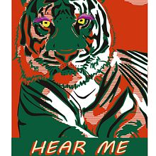 Print y mockup "Hear me meow". Un proyecto de Diseño y Diseño gráfico de Lara Cuerdo Cabrera - 04.02.2018