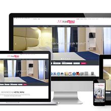 Logo y página web Hotel Miau. Br, ing, Identit, and Web Development project by Grisel Tolstow - 05.04.2017