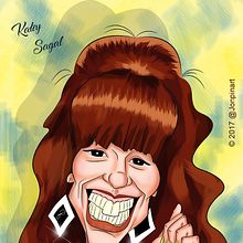 katey sagal caricature. Un proyecto de Diseño gráfico e Ilustración tradicional de Jonathan Pinzon Bohorquez - 05.02.2018