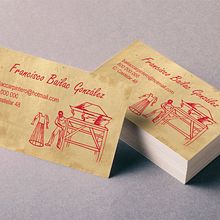 Tarjetas de visita para ebanista. Un proyecto de Diseño gráfico e Ilustración vectorial de Inmaculada Bailac Cano - 17.01.2014