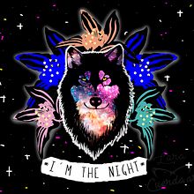 Print y mockup "I´m the night". Un proyecto de Diseño y Diseño gráfico de Lara Cuerdo Cabrera - 05.02.2018