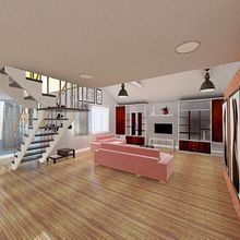 Interior. Un proyecto de 3D, Arquitectura interior, Diseño, creación de muebles					 e Infografía de Ángel-Augusto Edjang - 05.02.2018