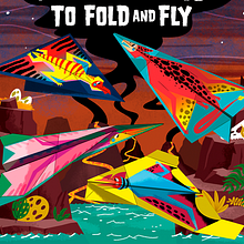 100 PTEROSAURS TO FOLD AND FLY. Character Design, and Traditional illustration project by Jhonny Núñez - 02.05.2018