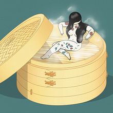 Proceso de creación "Yakuza" de la colección "Otros Mundos" ©Hugo Giner 2018.. Un progetto di Belle arti, Design, Character design, Graphic design, Illustrazione tradizionale e Illustrazione vettoriale di Hugo Giner - 06.02.2018