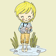 Little boy II. Traditional illustration project by Noe Tihista - 02.07.2018