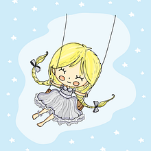 Little Girl. Traditional illustration project by Noe Tihista - 02.07.2018
