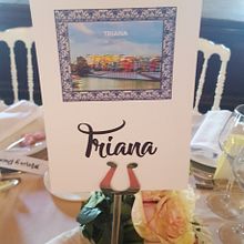 Identificador de Mesa para Boda. Un proyecto de Diseño gráfico, Eventos y Fotografía de Inmaculada Bailac Cano - 07.09.2017