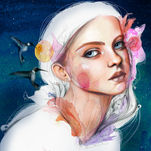 Mi Proyecto del curso: Retrato ilustrado en acuarela. Fine Arts, Traditional illustration, Painting, and Photo Retouching project by Roxana Brizuela - 02.08.2018