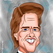 Tom Cruise Caricature. Un proyecto de Diseño gráfico e Ilustración tradicional de Jonathan Pinzon Bohorquez - 08.02.2018
