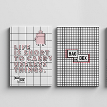 BAG IN BOX. Proyecto Locker 360º. Interior Architecture, Br, ing, Identit, and Signage Design project by WANNA - 02.28.2018