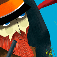 NEW POETRY MAGAZINE. Traditional illustration project by Jhonny Núñez - 02.11.2018