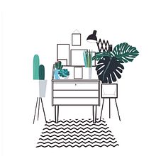 Escritorio. Vector Illustration project by Marisa Redondo - 02.11.2018