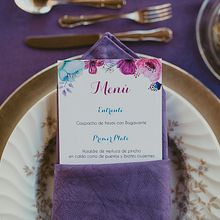 Minutas y place cards flores de acuarela. Un proyecto de Diseño gráfico de Virginia Corona Blanco - 10.09.2017
