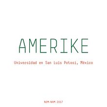AMERIKE. Projekt z dziedziny Design użytkownika Xavier Grau Castelló - 12.02.2018