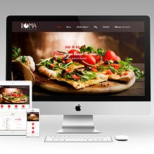 Pizzería Roma. Un proyecto de Desarrollo Web y Diseño gráfico de Francisco Javier Melero - 13.02.2017