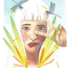 Mi Proyecto del curso: Retrato ilustrado en acuarela. Traditional illustration, Painting, and Photo Retouching project by Clara Penín - 02.14.2018
