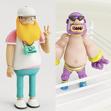 Luchador / Hipster.. 3D, Character Design, and Traditional illustration project by Daniel Ocampo - 02.14.2018