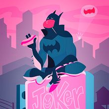 Batman relajado. Un projet de Illustration traditionnelle de Isaac Murgadella - 14.02.2018