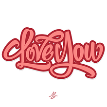 Love You / Lettering. Un proyecto de Lettering de Santiago Barboza Márquez - 14.02.2018