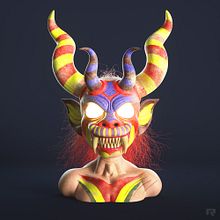 DIABLADA CARNAVAL DE ORURO 2018. Een project van 3D,  Art direction,  Ontwerp, Ontwerp van personages, Grafisch ontwerp y Retoucheren van foto's van Angel Rapu - 13.02.2018
