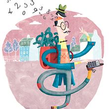 Albert Pinilla - Ilustración para la revista Namaka . Editorial Design, and Traditional illustration project by Albert Pinilla Ilustrador - 02.16.2018