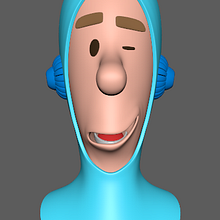 Mi Proyecto del curso: Rigging: articulación facial de un personaje 3D. Rigging project by albertucho32 - 02.17.2018