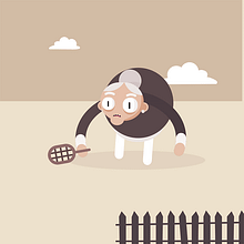 Abuela Tenista. Animation project by Hgo Bridge - 02.18.2018
