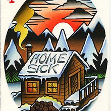 HOME SICK, acuarelas y tinta china.. Un proyecto de Arte urbano, Bellas Artes, Cómic, Ilustración tradicional y Lettering de Sergiote artworks - 18.02.2018