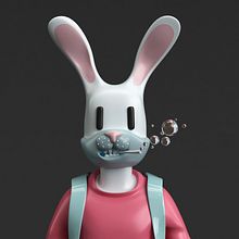 Conejo flowers. Un progetto di 3D, Direzione artistica, Character design e Illustrazione tradizionale di Nick Duque - 19.02.2018