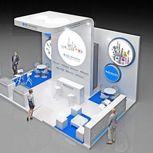 Diseño de stand Biotrinon para feria Expodental 2018-Madrid. Un progetto di 3D, Architettura, Architettura d'interni, Br, ing, Br, identit e Eventi di M. Mercedes Aramendia Ramos - 01.12.2017