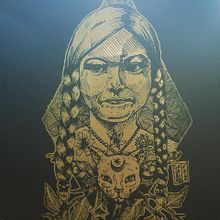 PÓSTER "MARÍA" de la ilustración a serigrafia sobre papel.. Ilustração tradicional, e Serigrafia projeto de Miguel Guerrero - 17.02.2018