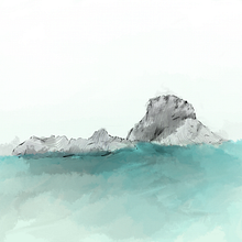 Es Vedra Island Illustration. Un proyecto de Diseño, Ilustración tradicional, Marketing y Pintura de Adrian M B - 20.02.2018