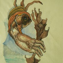 Manos q fluyen. Traditional illustration project by La gata Sobre el tejado - 02.20.2018