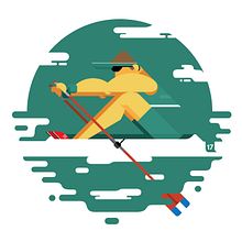 Rowing Tigre. Un proyecto de Ilustración vectorial de Pablo Marcone - 20.02.2018