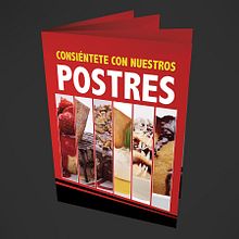Menú de Postres - Sushi Factory 2013. Un proyecto de Diseño gráfico de Paola Villegas - 21.02.2018