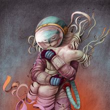 ENAMORADO DEL ETHER :: Ilustración a lápiz con color digital. Un progetto di Illustrazione tradizionale di Luis Torres (Mr. Flama) - 15.01.2018