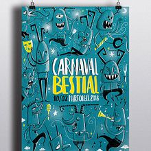 CARTEL CARNAVAL. Traditional illustration project by gaur il•lustració - 02.21.2018