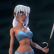 Mi Proyecto del curso: Modelado de personajes en 3D. 3D project by Andrea del Val - 02.23.2018