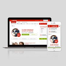 MAPFRE. Rediseño web.. Un proyecto de Diseño gráfico y Diseño Web de Celina Sabatini - 25.07.2017