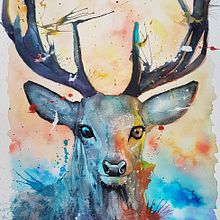 Ciervo. Un progetto di Belle arti e Pittura di Adrián Durá Reina - 25.02.2018