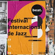 Beat - Festival Internacional de Jazz. Br, ing, Identit, Design, and Vector Illustration project by Mariana Castelli - 02.28.2018