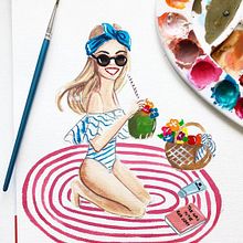 Clases de Ilustración de Moda online. Un projet de Illustration traditionnelle de Reyni Ramirez - 27.02.2018