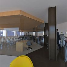 Oficina Coworking. 3D, Architecture, Interior Architecture, Interior Design, Furniture Design, and Making project by yasminaa6 - 02.25.2016