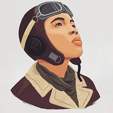 Aviadora. Projekt z dziedziny Trad, c i jna ilustracja użytkownika grina_dg - 01.08.2017