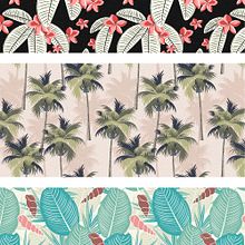 Patrones tropicales. Pattern Design, Traditional illustration, and Vector Illustration project by Ana Sansó - 03.02.2018